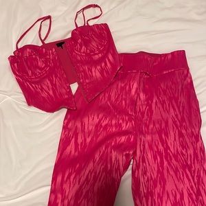 NBD pink print 2 piece set